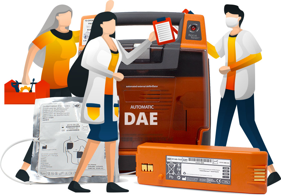 Manutenzione assistenza tecnica defibrillatori DAE